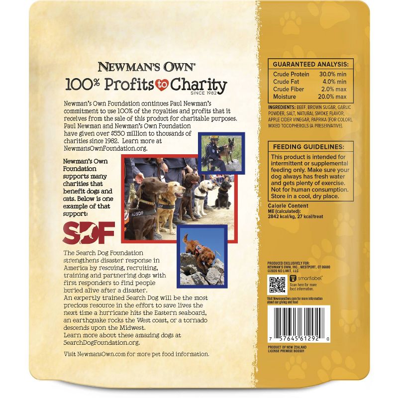 Newman's Own Beef Jerky Soft Dog Treats - 14oz