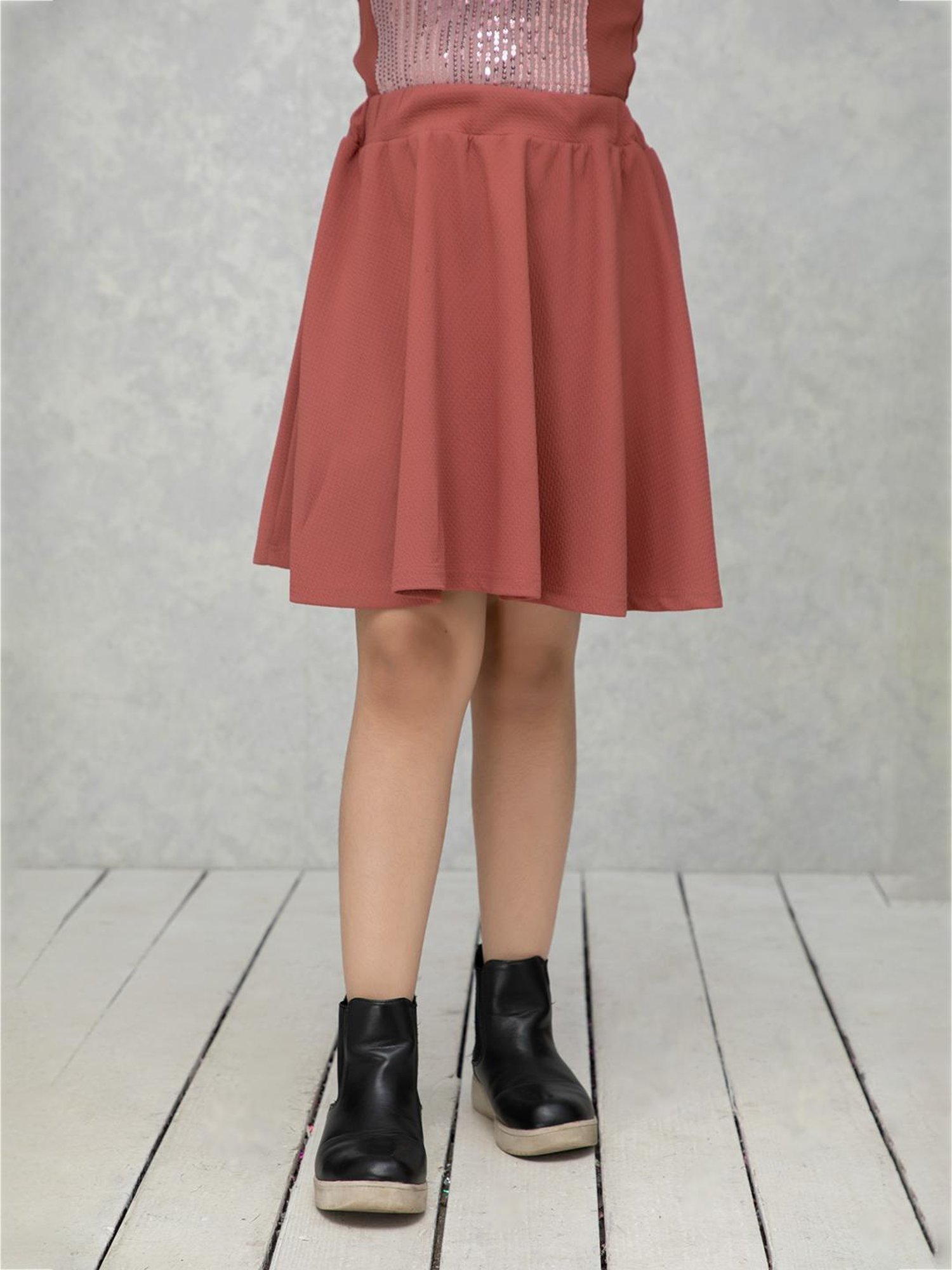 Angel & Rocket Kids Pink Floral Print Skirt