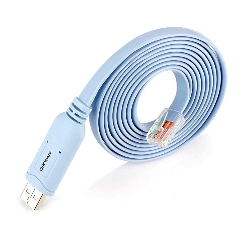 USB Cisco Console Cable FTDI USB to RJ45 Cable for RoutersSwitchesServes Blue