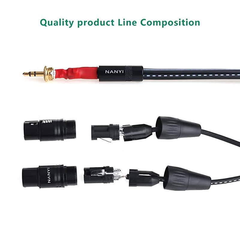 XLR 3.5mm Female Splitter Cables, TRS Stereo Male to Two XLR Female Interconnect Audio Microphone Cable, Y Splitter Adapter Cable 1.5M (5Feet)
