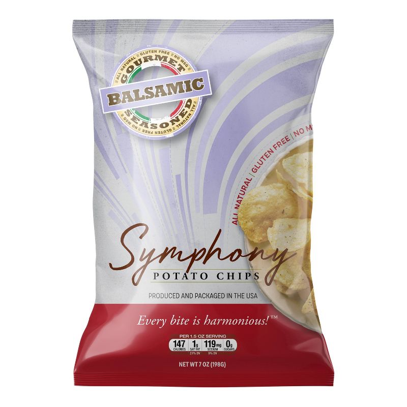 Symphony Balsamic Gourmet seasoned All-Natural Potato Chips - 7oz