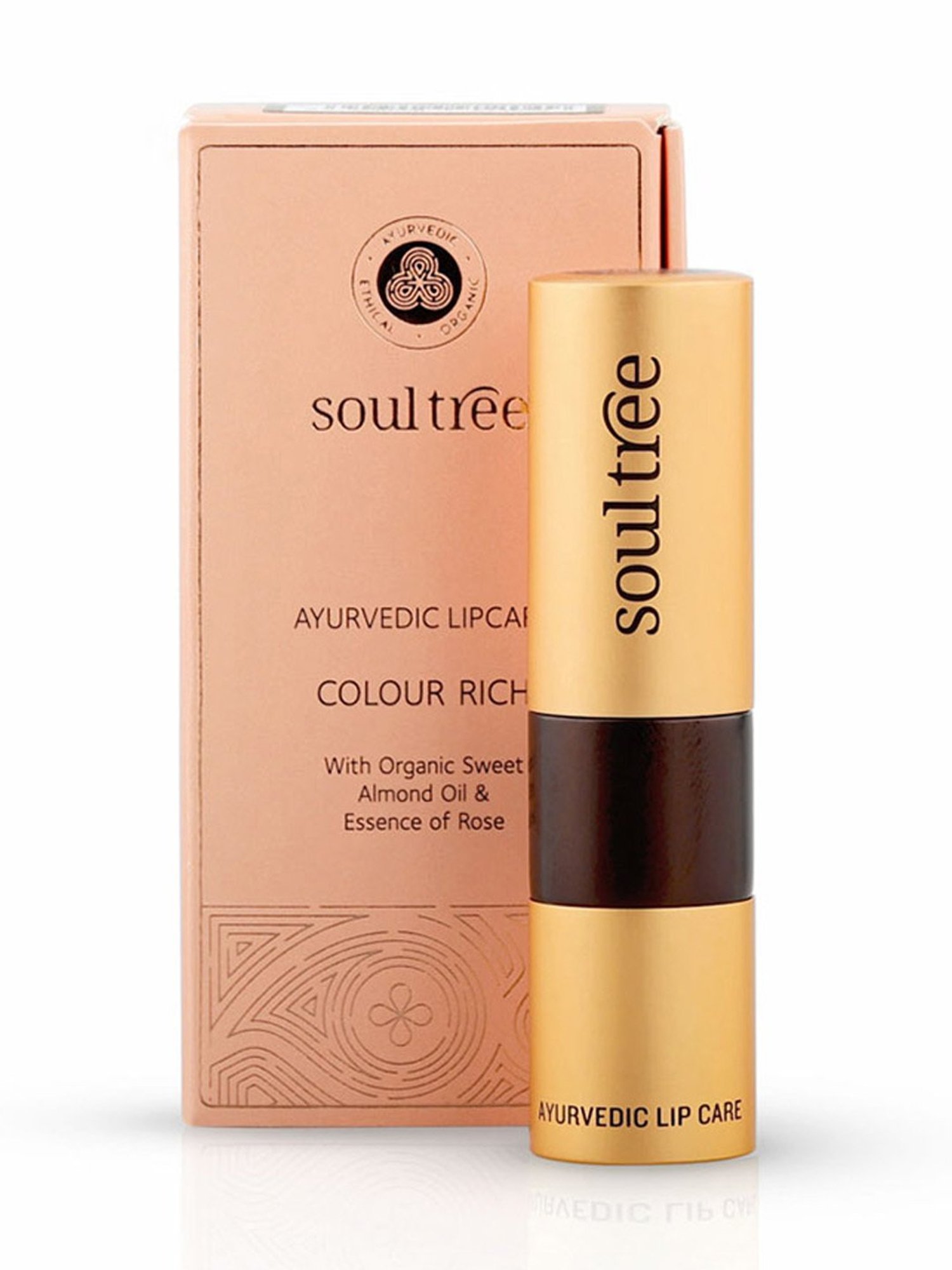 SoulTree Ayurvedic Lipstick - Cantaloupe 817 - 4 gm | Organic Lipstick