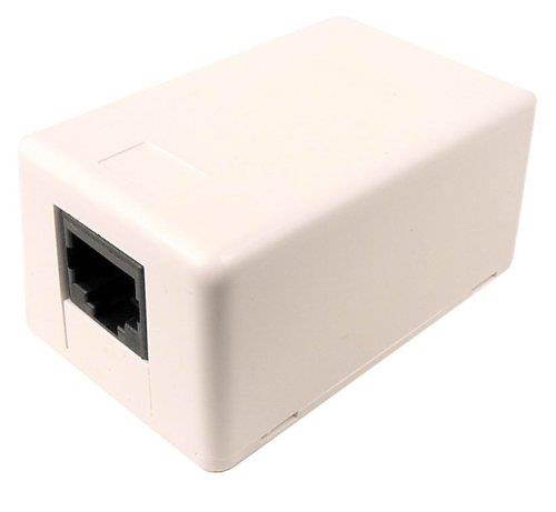 Cables Unlimited UTP-7801W CAT6 Single Surface Mount Jack (White)