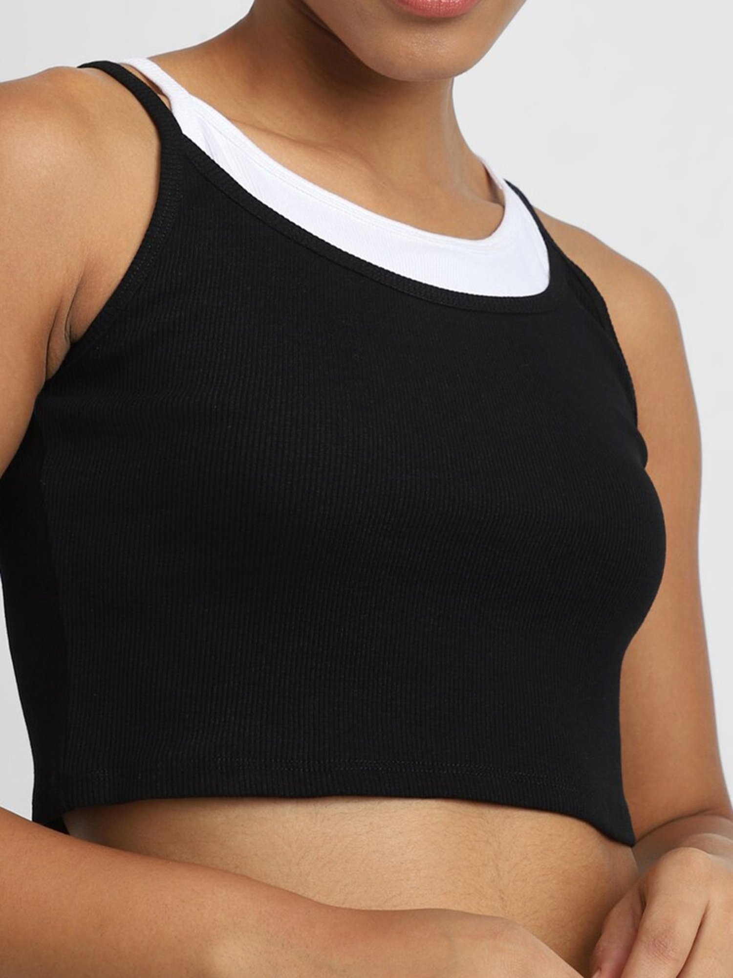 Forever 21 Black Crop Top