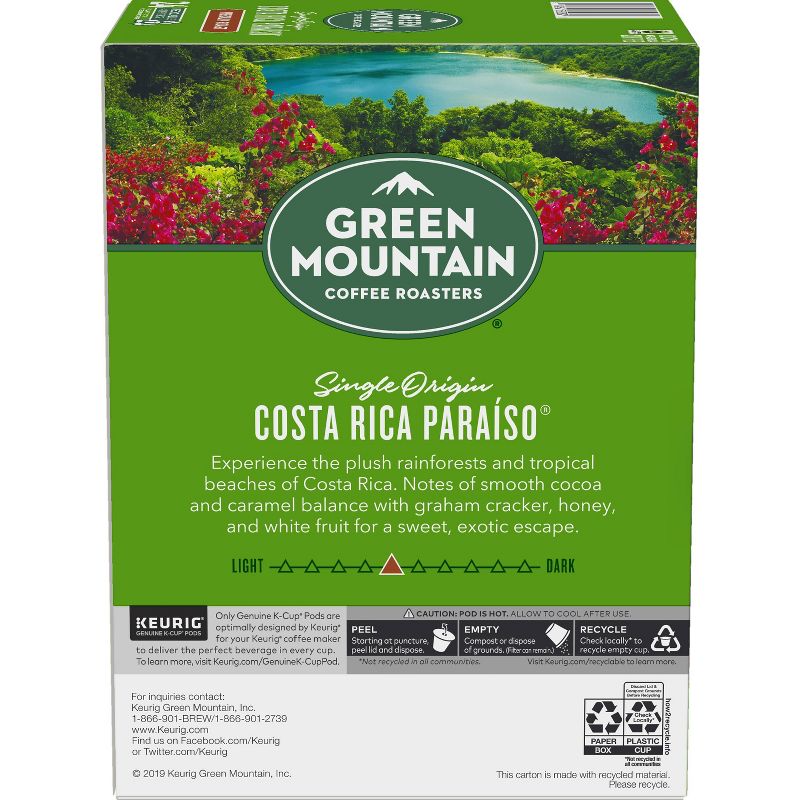 Green Mountain Coffee Costa Rica Paraiso Keurig K-Cup Coffee Pods - Medium Roast - 24ct