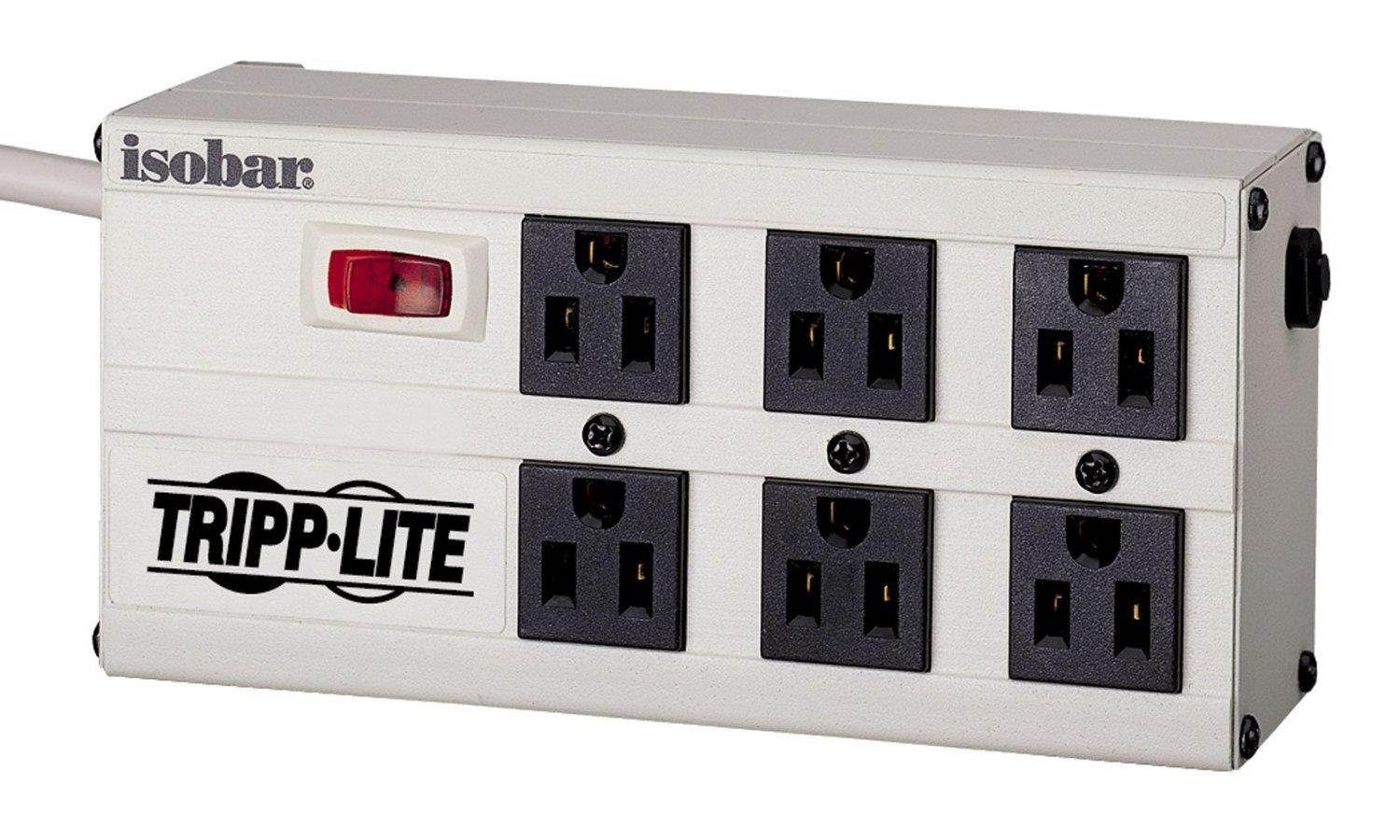 Tripp Lite IBAR6-6D All-Metal Housing Isobar Surge Suppressor