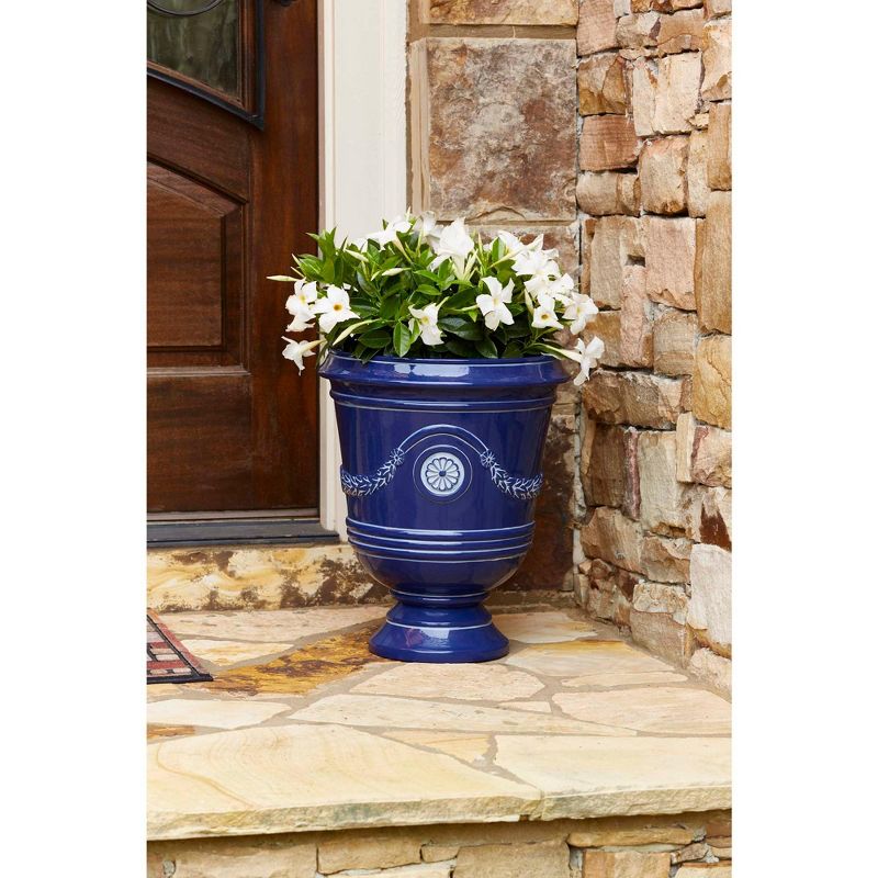 18" Porter Urn, Navy - Southern Patio