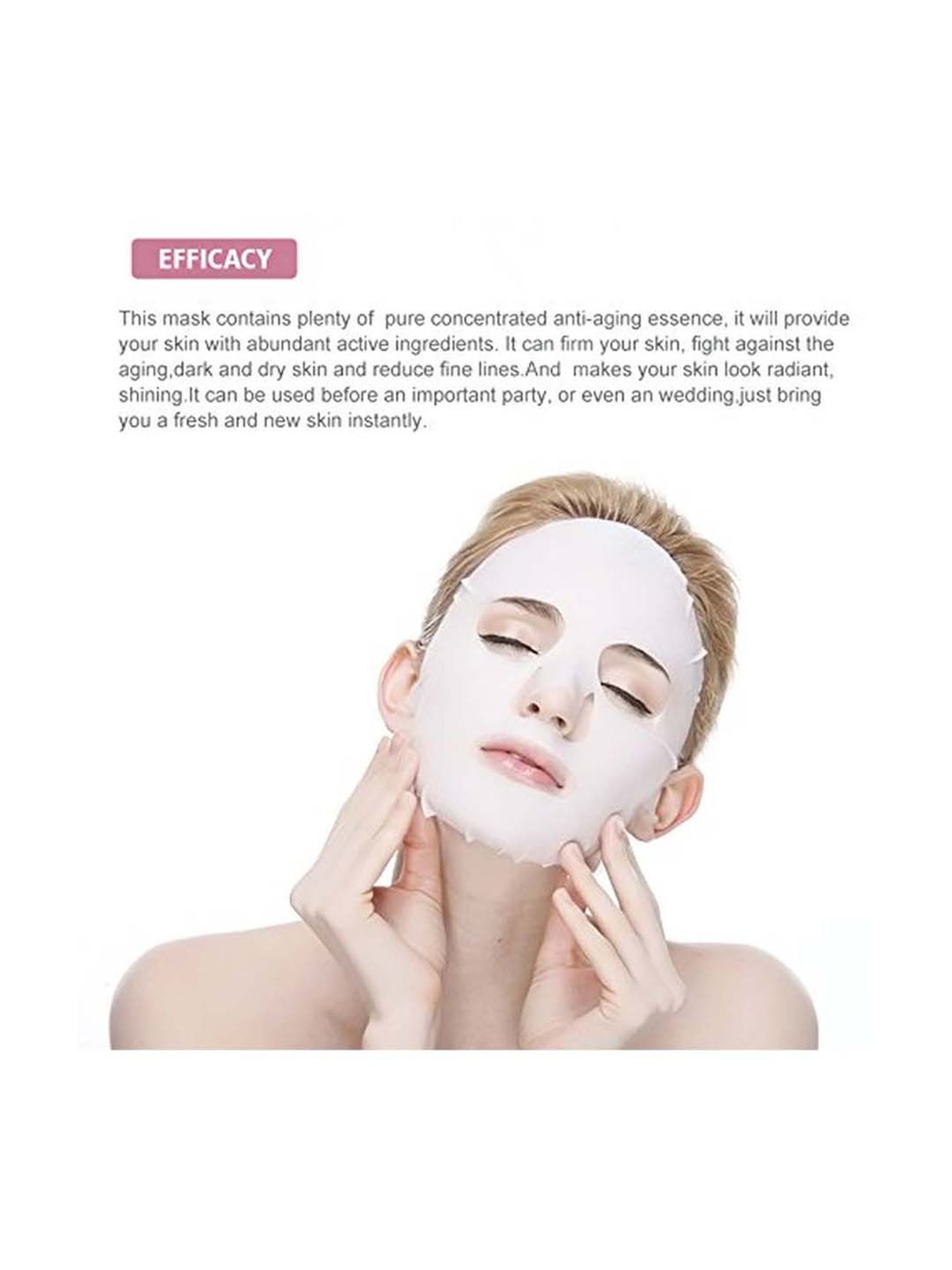 MONDSUB Pure Rejuvenating Facial Sheet Mask (Pack of 3) - 25 gm Each