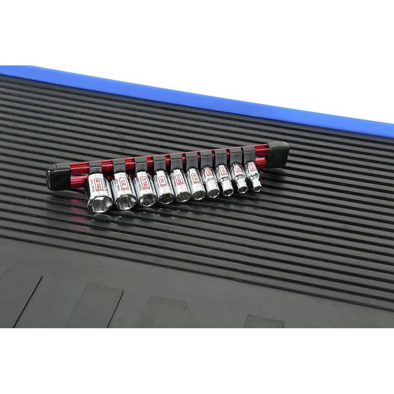 Sunex 19000C 10 Pc. 1/4 in. Drive Standard Socket Set- SAE 6 Pt Rail