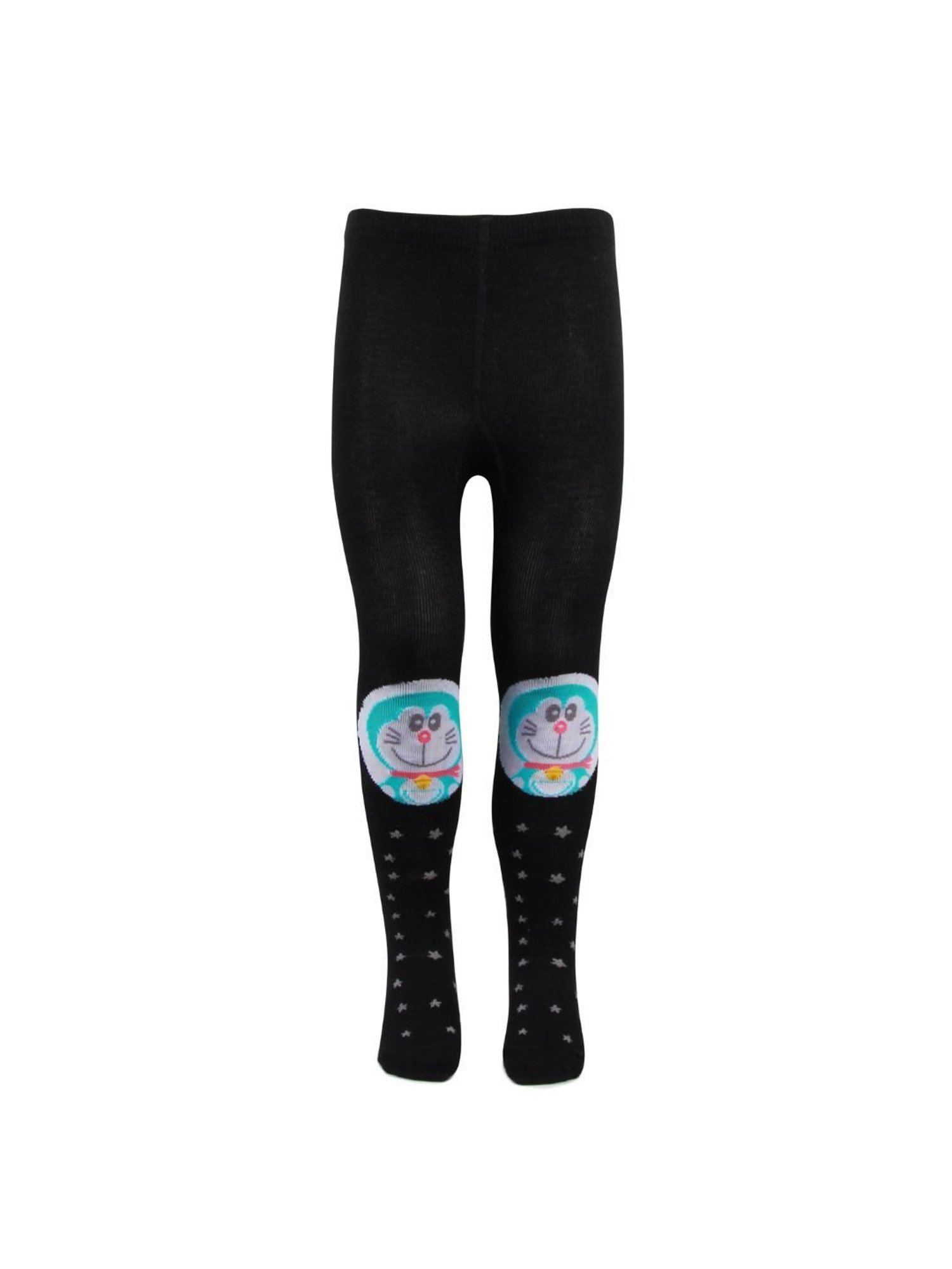 Bonjour Boys Black Doraemon Print Tights