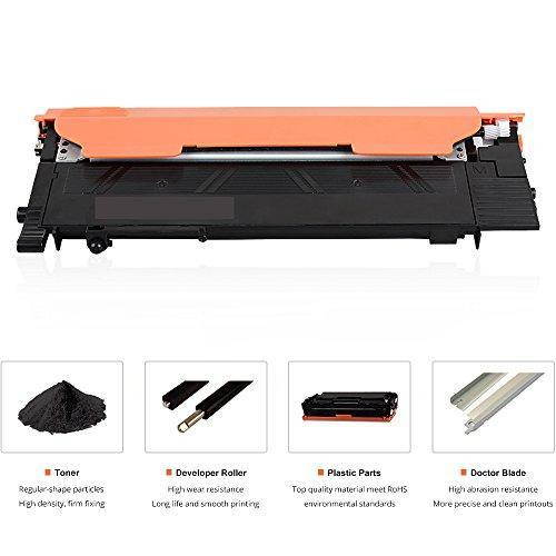 Cool Toner Compatible for Samsung CLT406S CLT-K406S CLT-M406S CLT-C406S CLT-Y406S Toner Cartridge Replacement for Samsung Xpress C410W C460FW SL-C410W SL-C460FW CLX-3305FW CLP-365W Toner Printer - 4PK