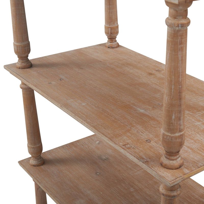 60" Maxwell 4 Tier Bookshelf Natural - Finch