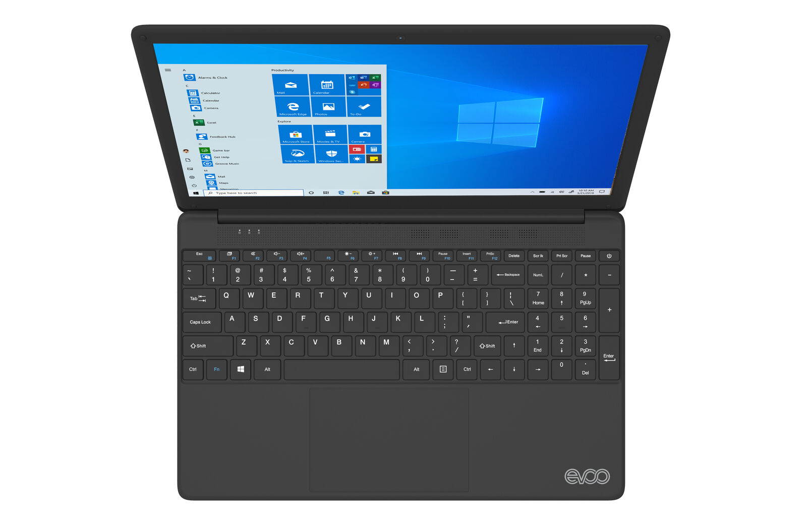 EVOO 15.6" FHD Ultra Thin Intel&reg; Core&trade; i7 8GB Memory, 256GB SSD, Windows 10 Home, Black Laptop Notebook EVC156-1BK