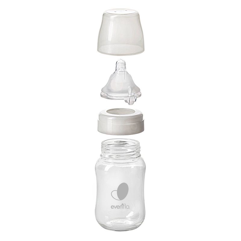 Evenflo 3pk Balance Wide-Neck Anti-Colic Baby Bottles Glass - 6oz