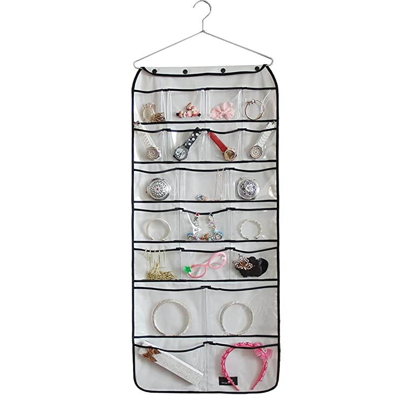 Hanging Closet DualSided Organizers 42 Pockets 385 by 1775Inch