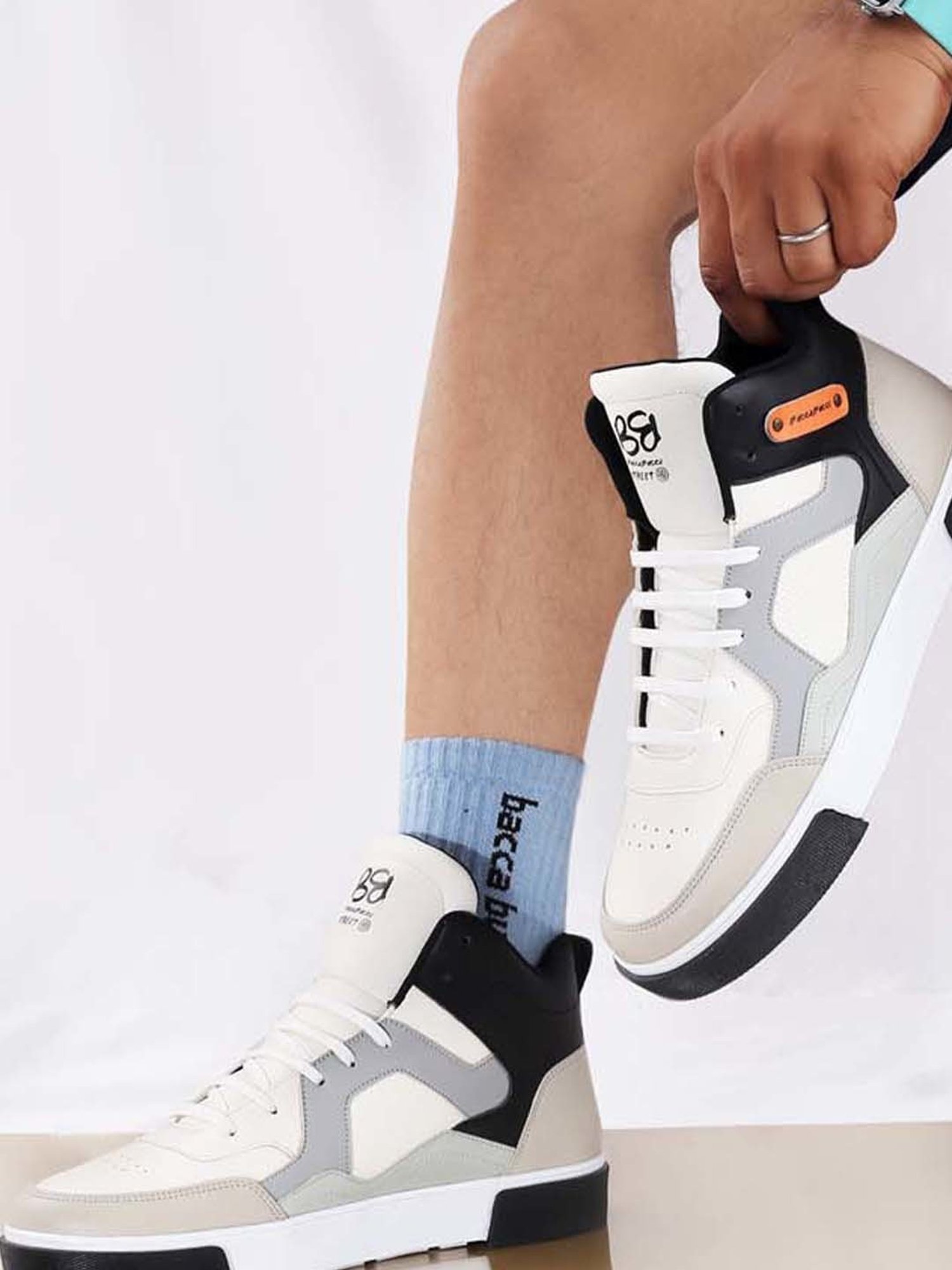 Bacca Bucci Men's ANARCHIST Multicolored Ankle High Sneakers