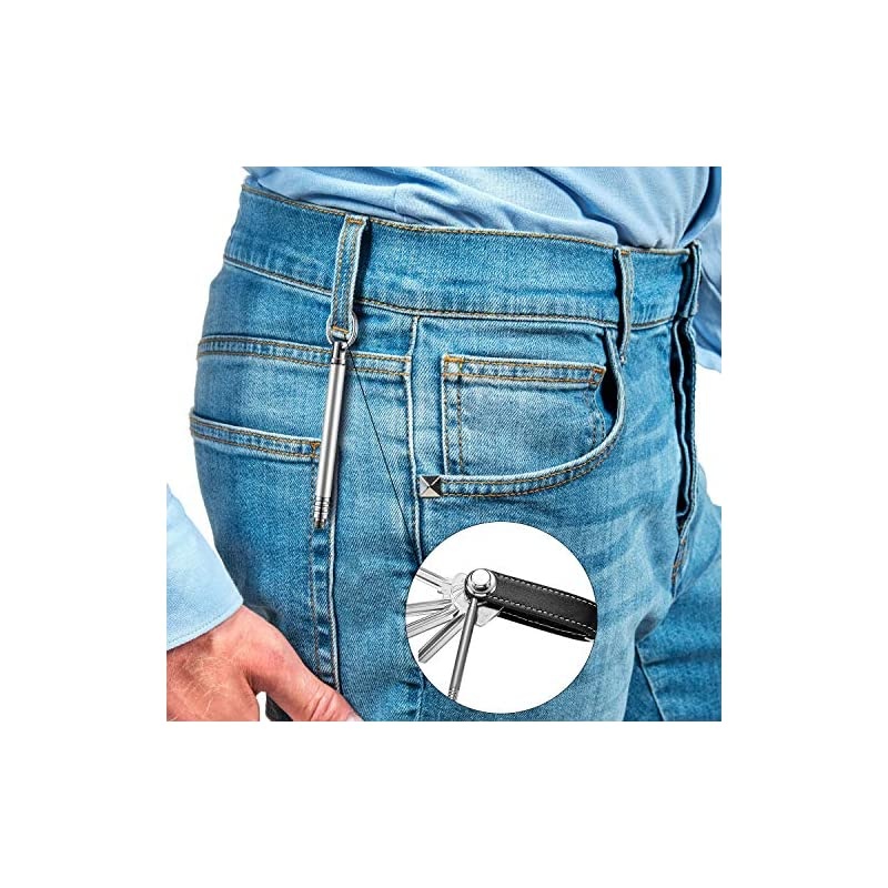 Pieces Portable Titanium Toothpicks Pocket Toothpick Metal Toothpick Holder for Outdoor Picnic and Camping (Silver)