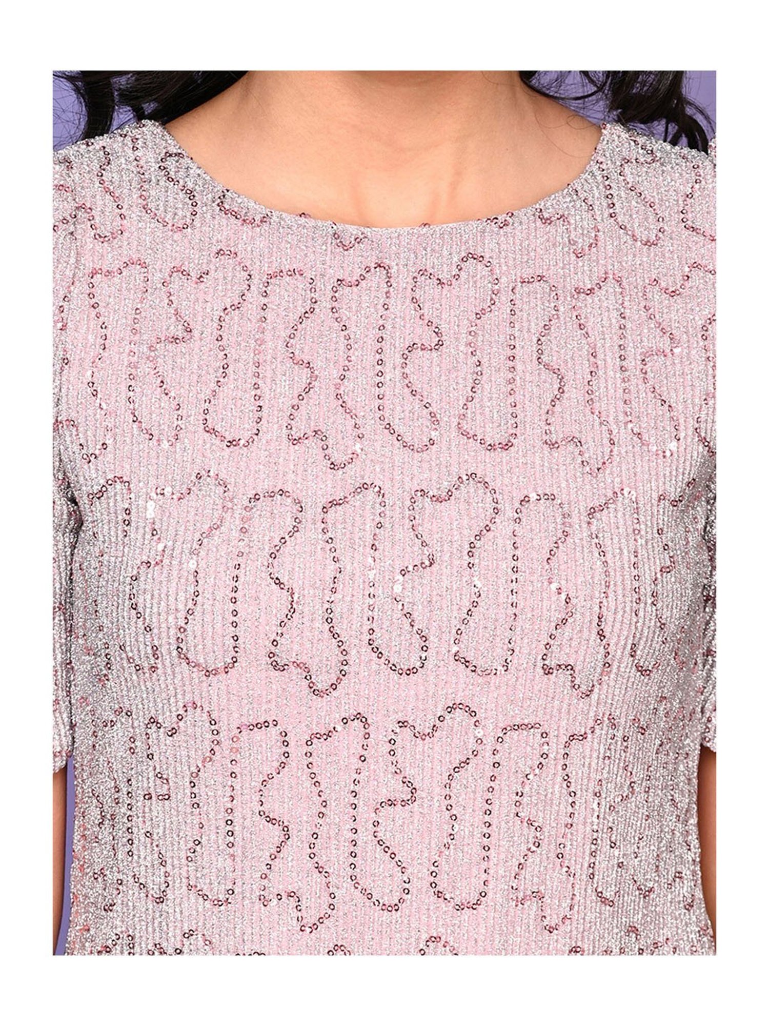 LilPicks Kids Pink Embellished Dress