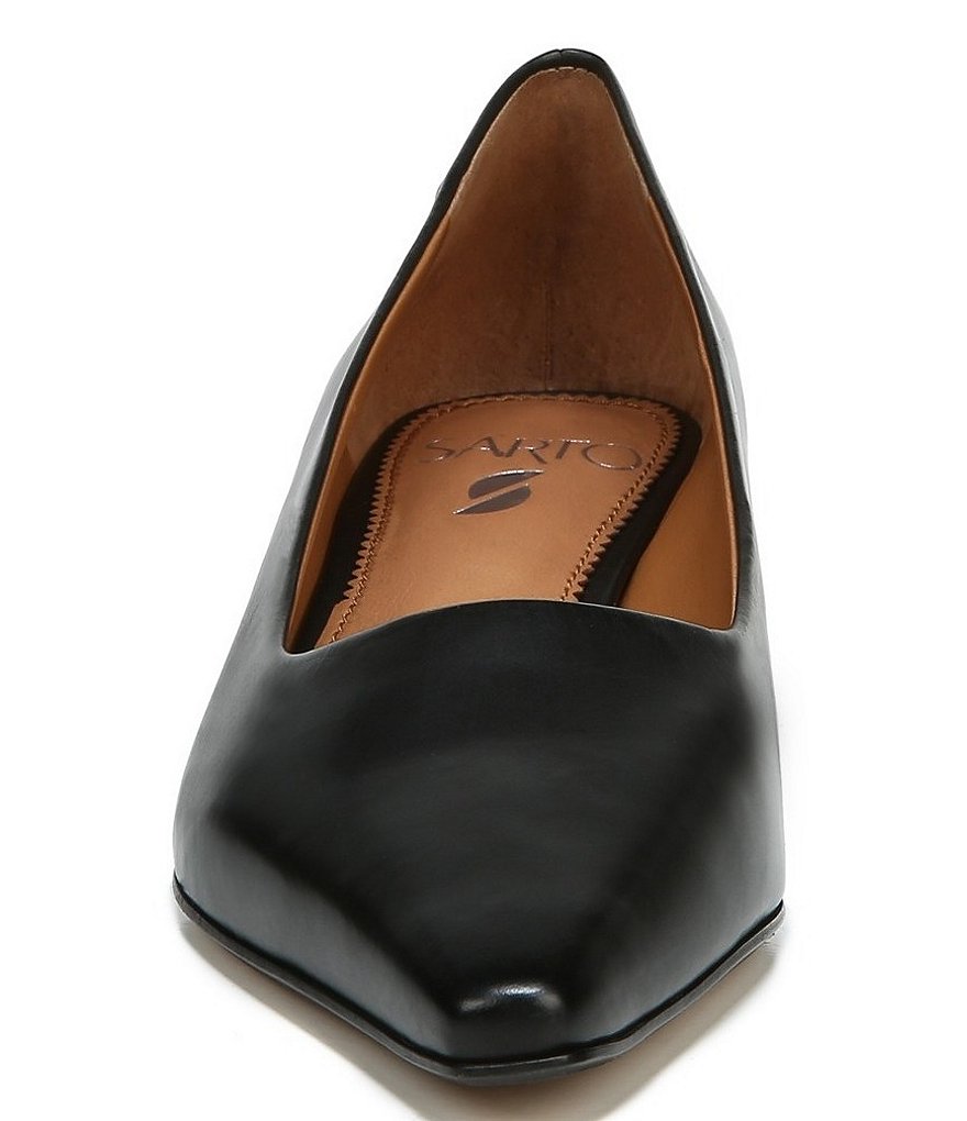 Sarto by Franco Sarto Modena Leather Block Heel Pumps