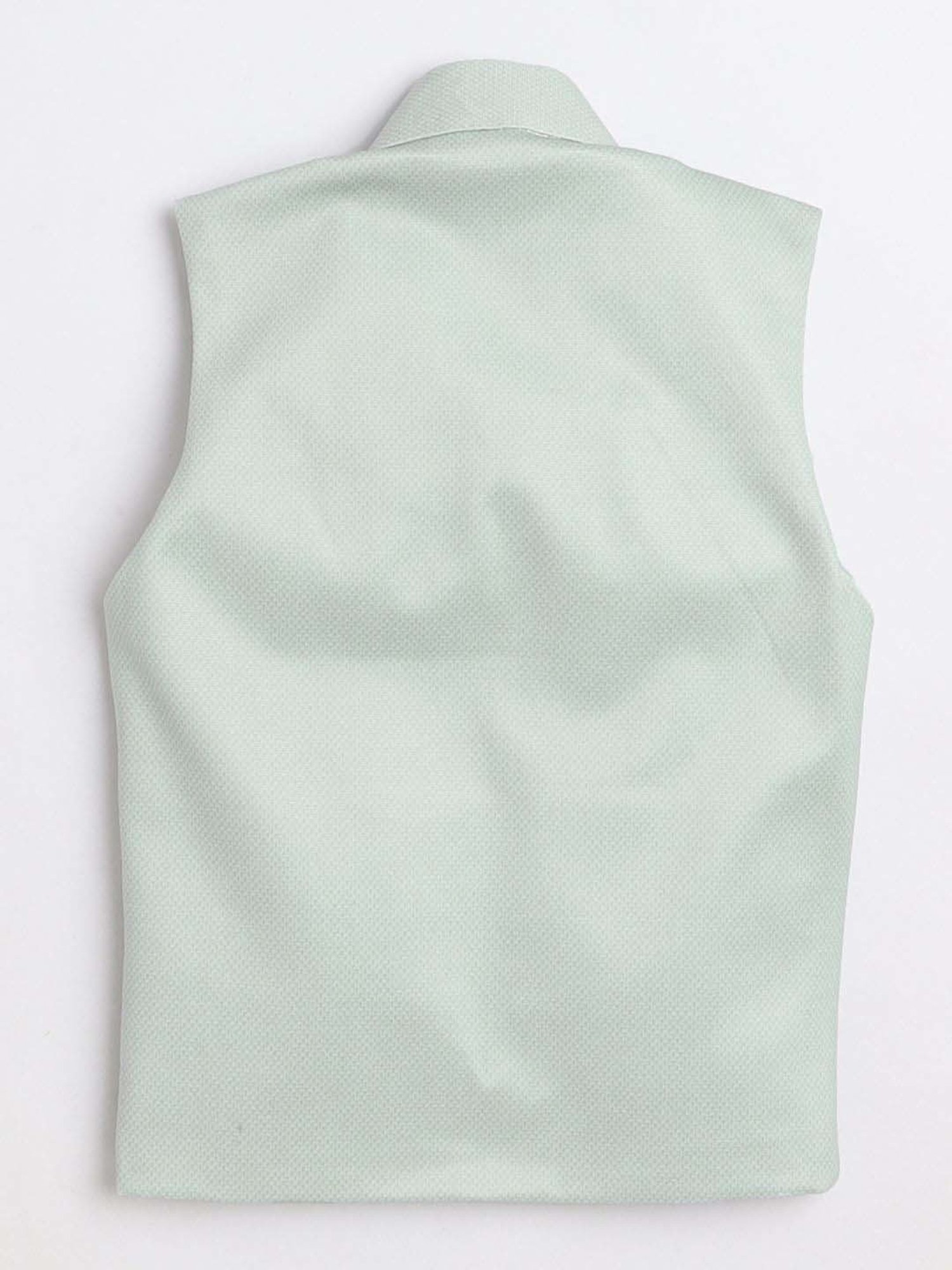 Fourfolds Boys Green Printed Full Sleeves Clothing Set