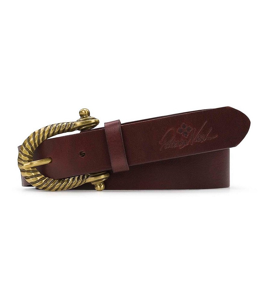 Art N Vintage Black Leather Waist Belt For Women