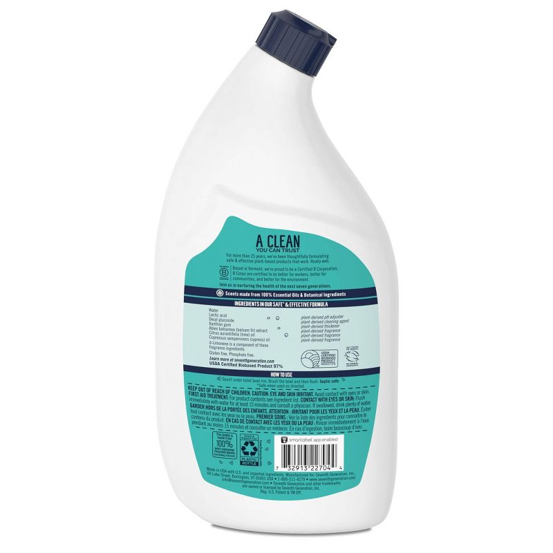 Seventh Generation Toilet Bowl Cleaner Emerald Cypress & Fir - 32oz