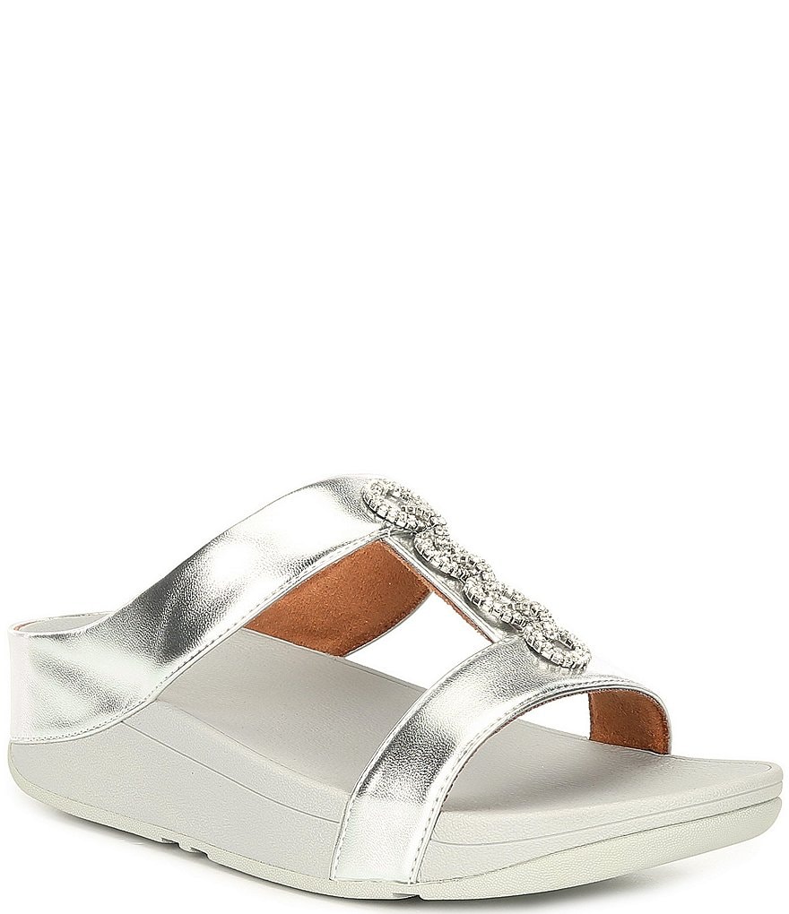 FitFlop Fino Sparkle Crystal Embellished Slides