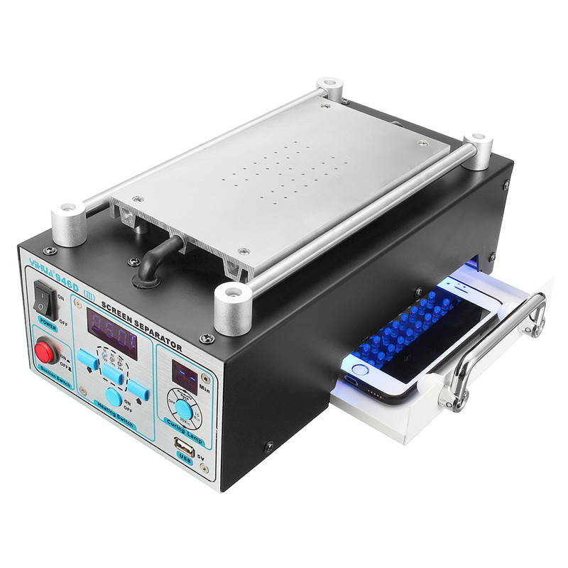 YIHUA 946D 110V/220V LCD Touch Screen Glass Separator Vacuum Pump Splitter Machine UV Light
