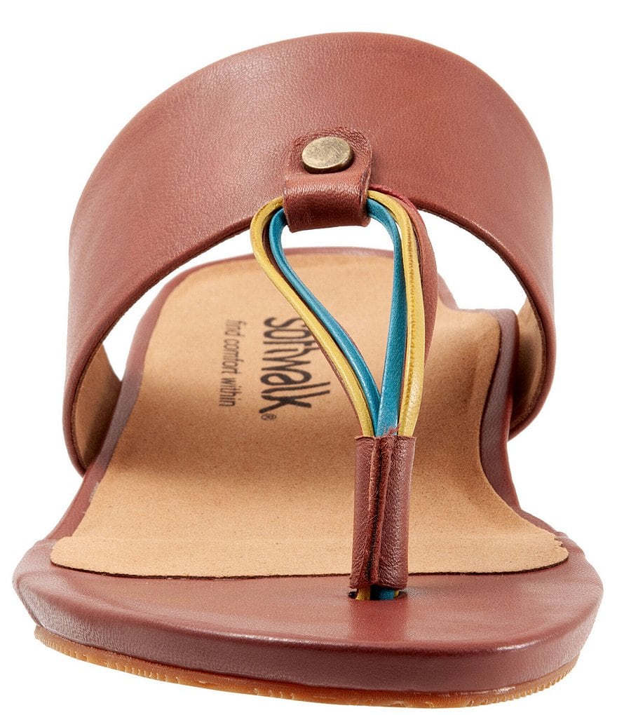 Softwalk Calimesa Leather Thong Slide Sandals