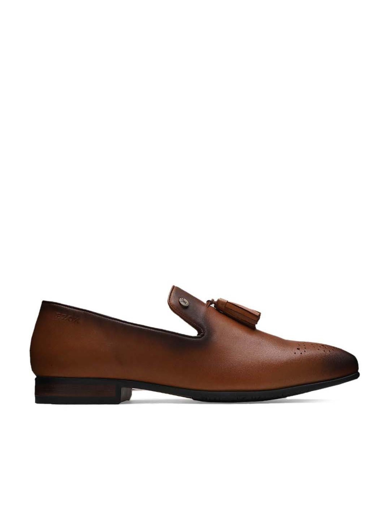 EZOK Men's Tan Formal Mocassins