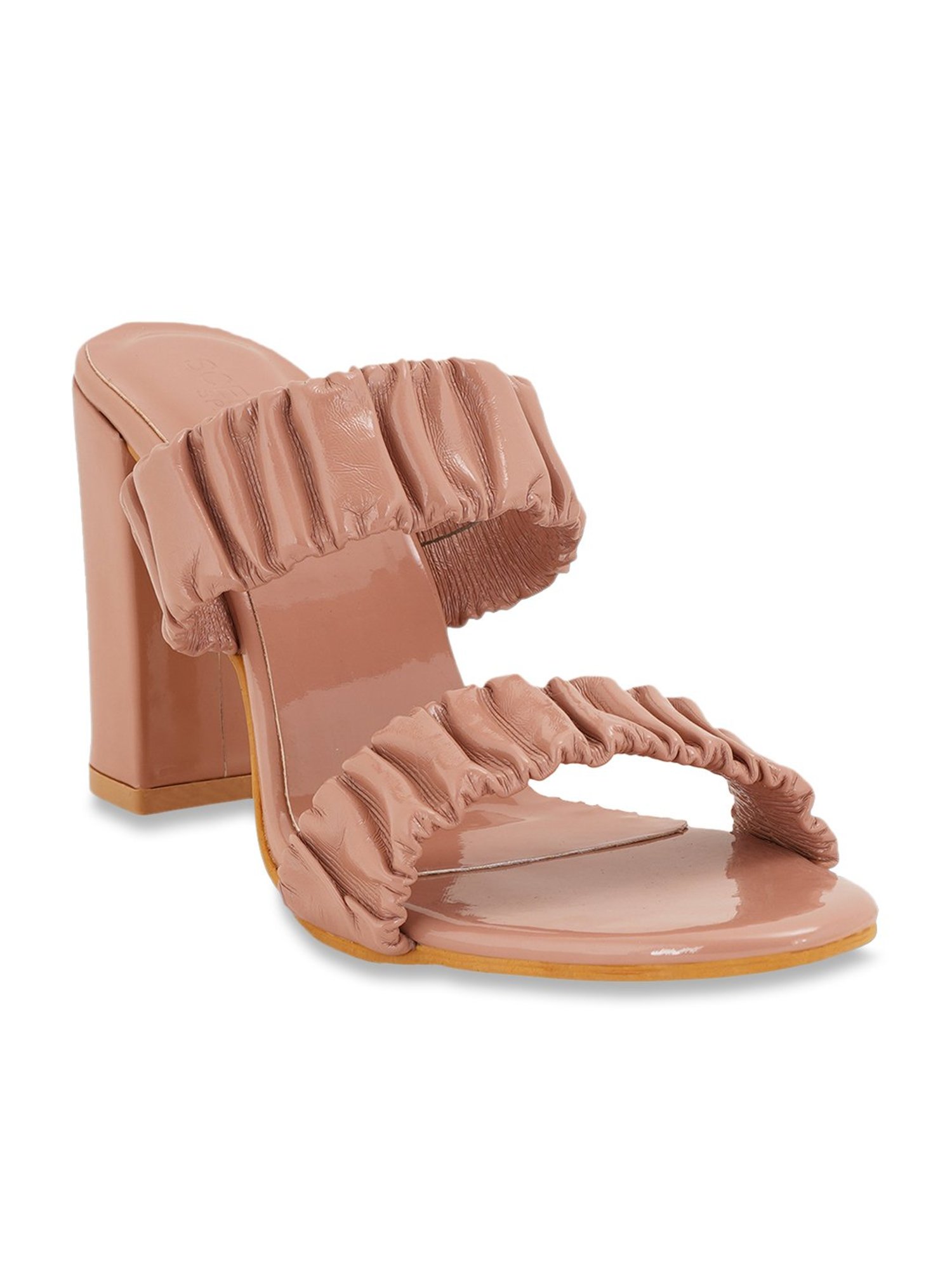Scentra Women's SPAIN Peach Casual Sandals