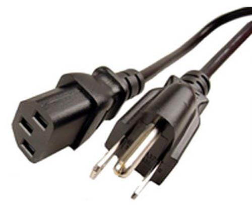 3 Prong Pin AC Power Cord Cable for PC Desktop Computer