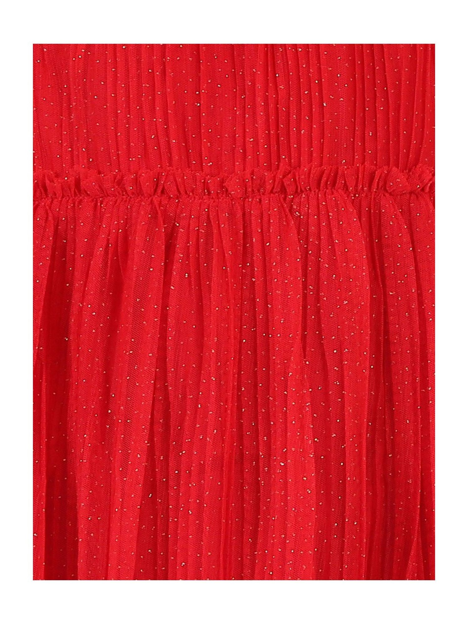 KidsDew Kids Red Solid Dress
