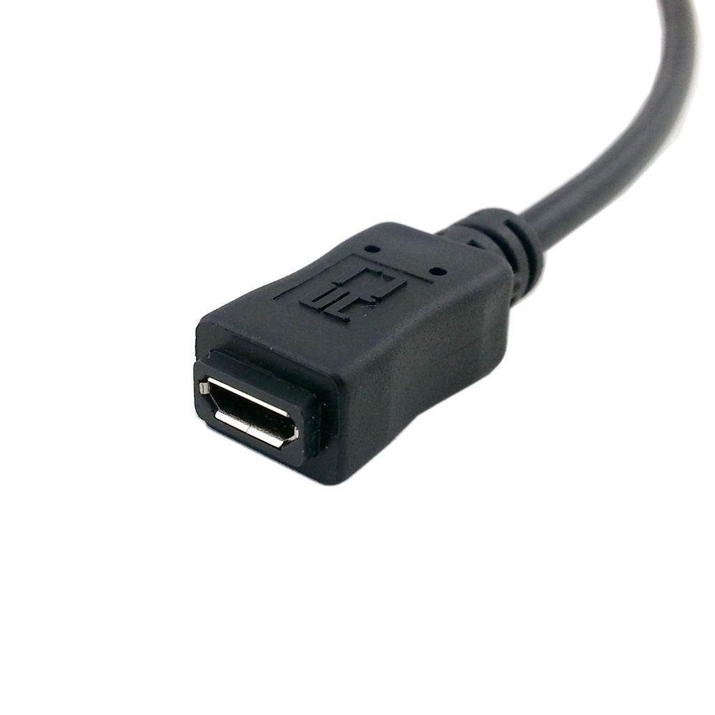 2pcs Full Pin Connected Micro USB 2.0 type 5Pin Male to Female Cable for Tablet