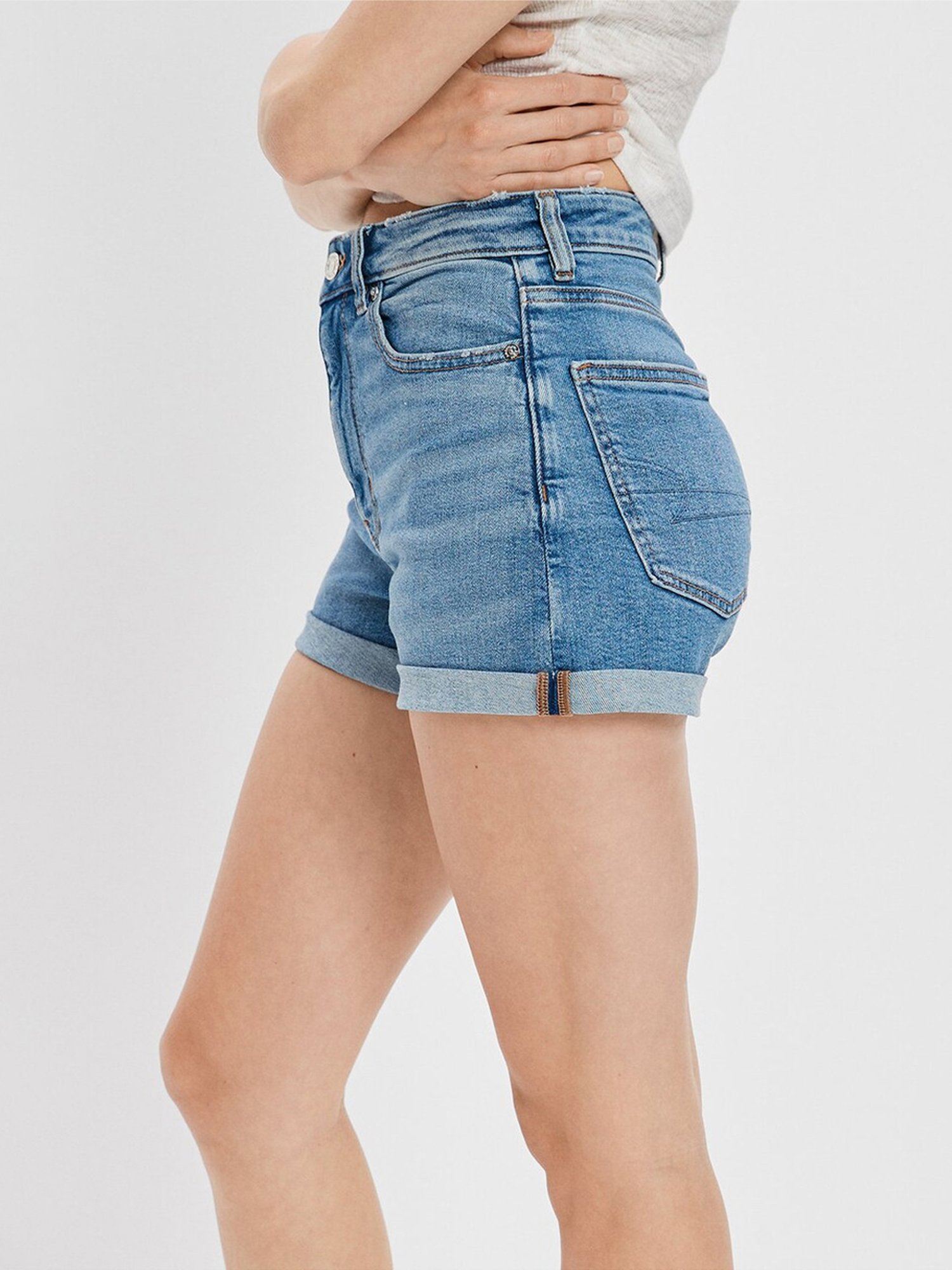 American Eagle Outfitters Blue Cotton Shorts