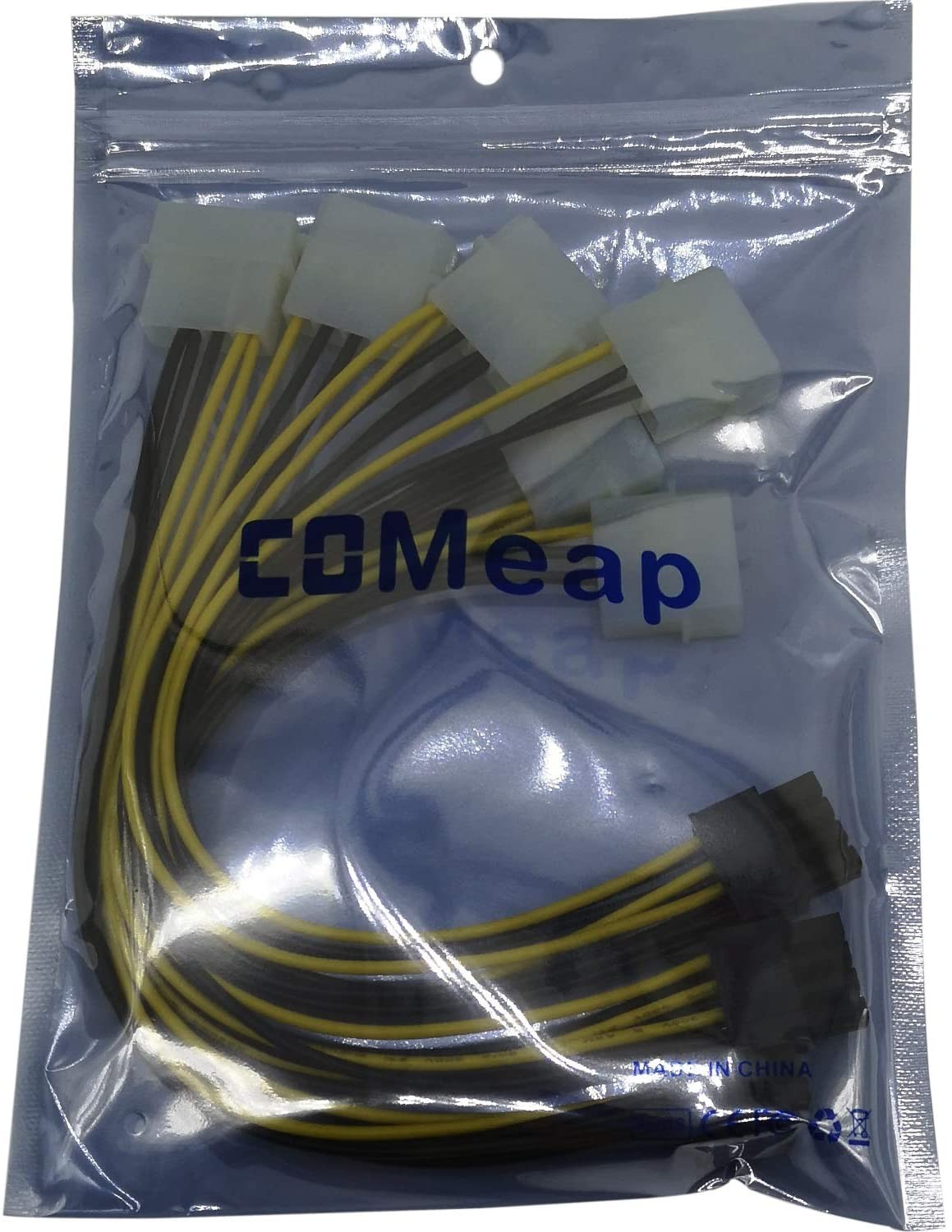 10 x DC Power Right Angle Barrel Male Jack Plug with Wire PC DIY 5.5 x 2.1mm