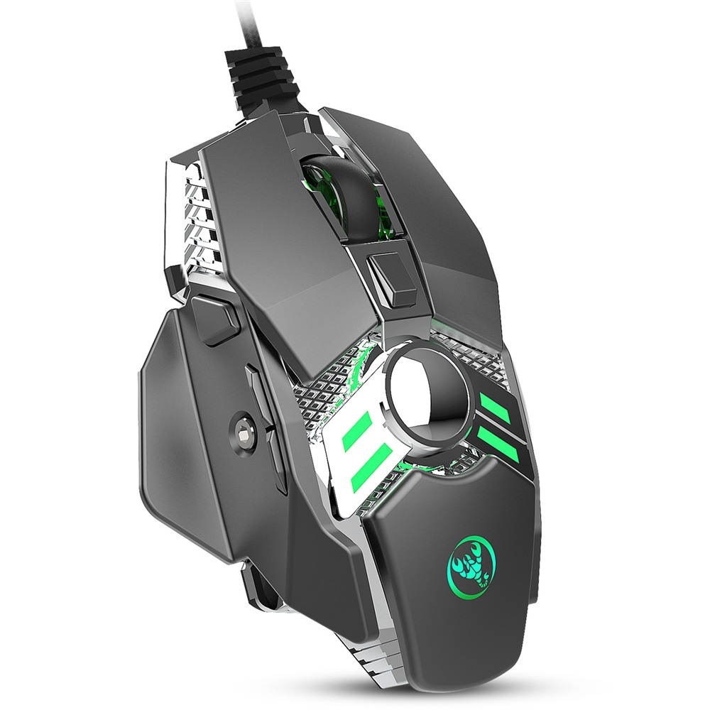 Wired Gaming Mouse 6400DPI 7Key Macro Definition Programmable Wired Mouse Gamer Mice Breathing light for Computer Laptop PC PUBG