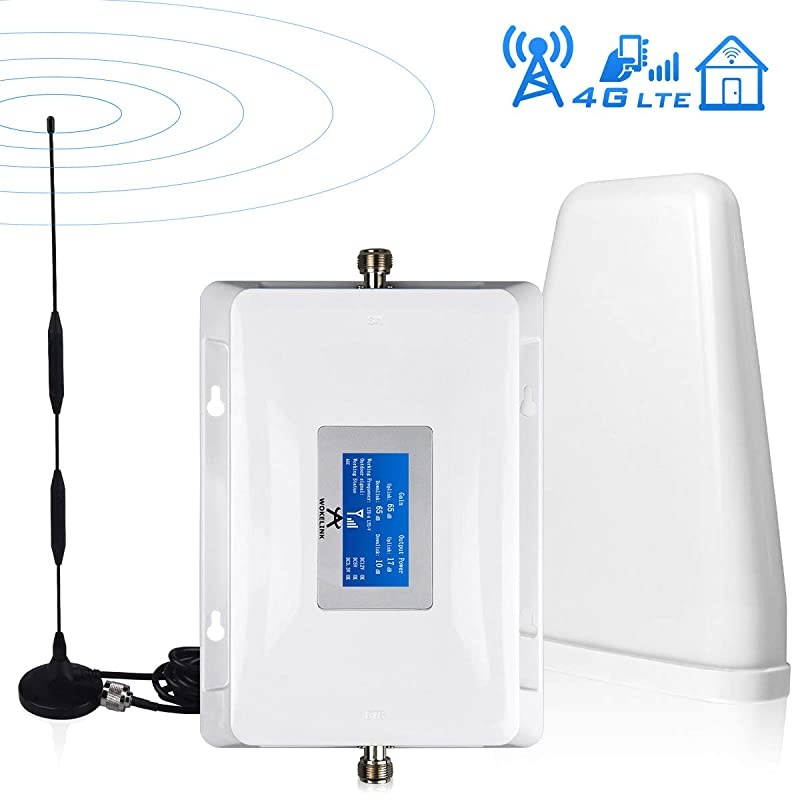 Signal Booster AT&T Cell Phone Signal Booster 4G LTE T-Mobile Cricket US Cellular Band12/17 Cell Signal Booster AT&T Cell Phone Booster Cell Extender Signal Amplifier Boost Voice+Data for Home