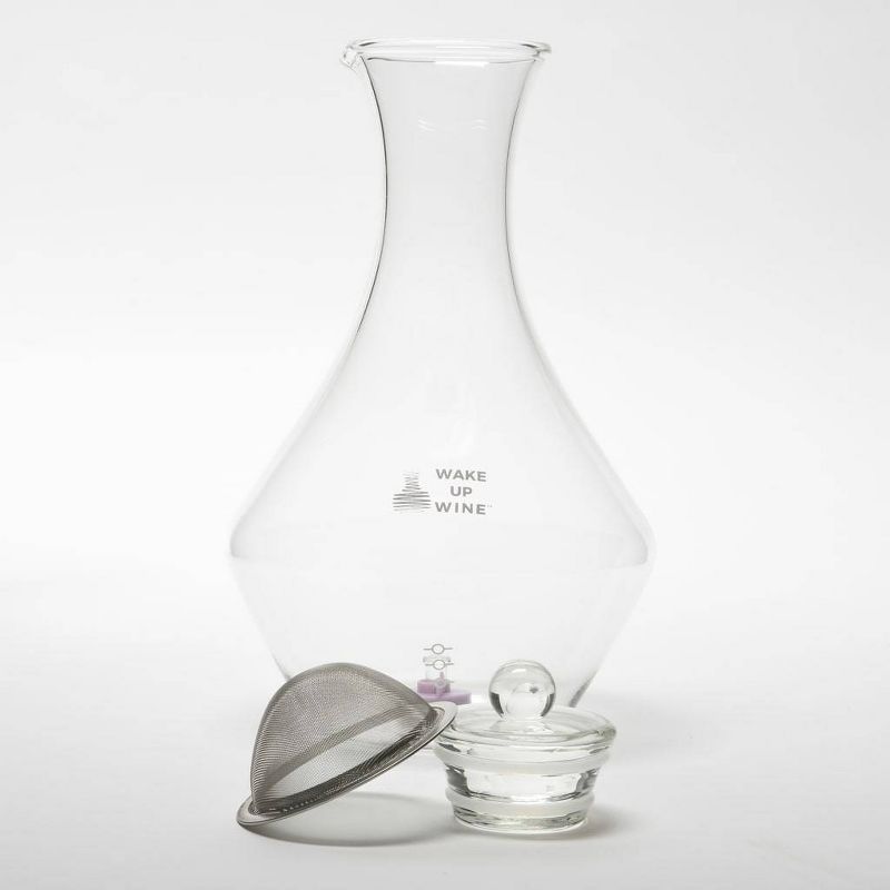 WAKE UP WINE Pro S 750ml Glass Bluetooth Decanter & Electronic Decanting Base