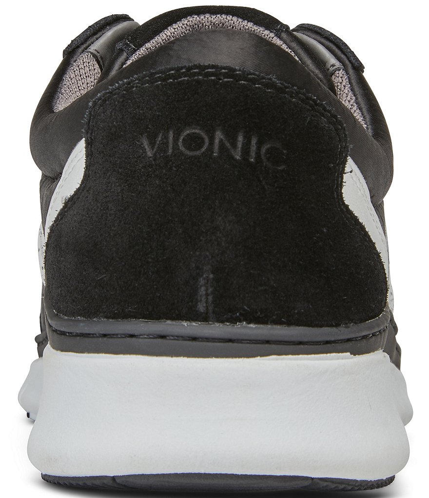 Vionic Nana Satin Leather Lace-Up Sneakers