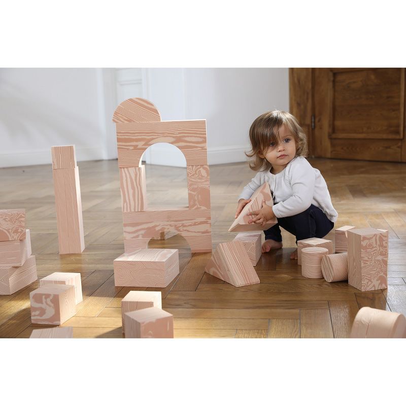 Edushape Jumbo Foam "Wooden" Blocks