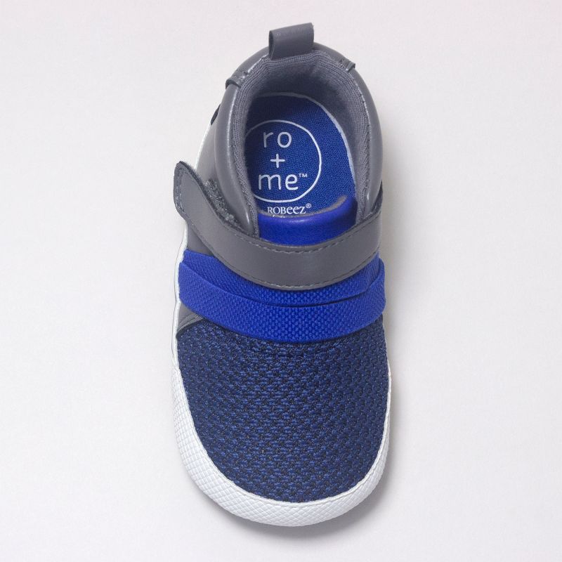 Baby Boys' Ro+Me by Robeez Jake Athletic Sneakers - Gray 12-18M