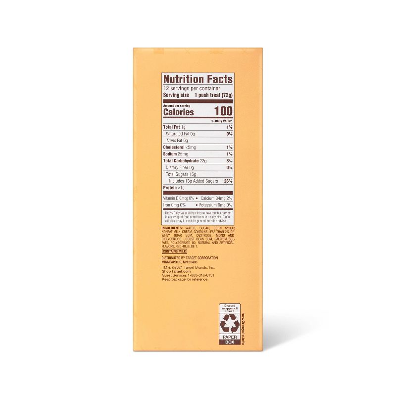 Cotton Candy Sherbet Frozen Push Pop - 36oz/12ct - Favorite Day™