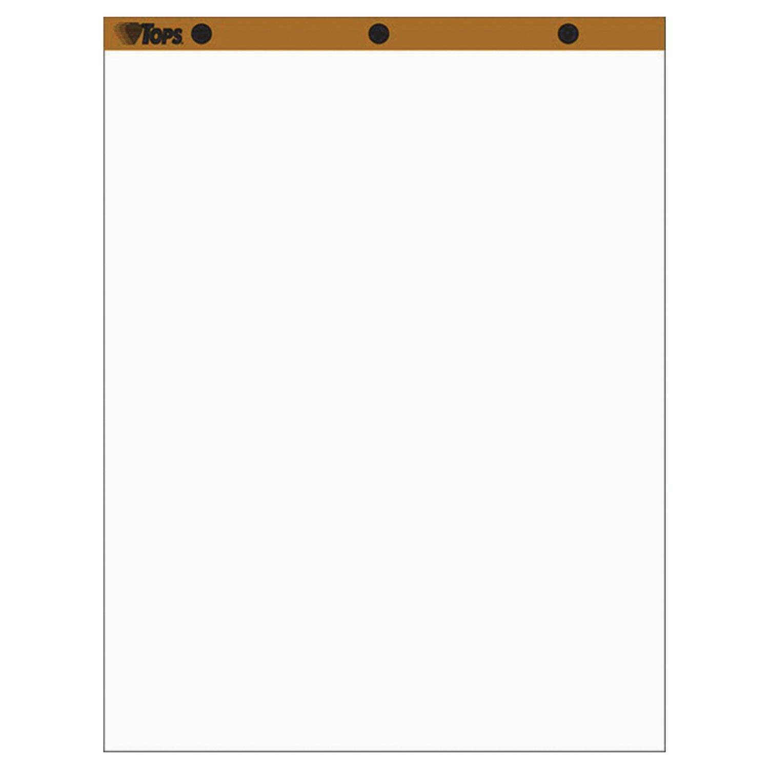 TOPS Easel Pads Unruled 27 x 34 White 50 Sheets 2 Pads/Pack 7903