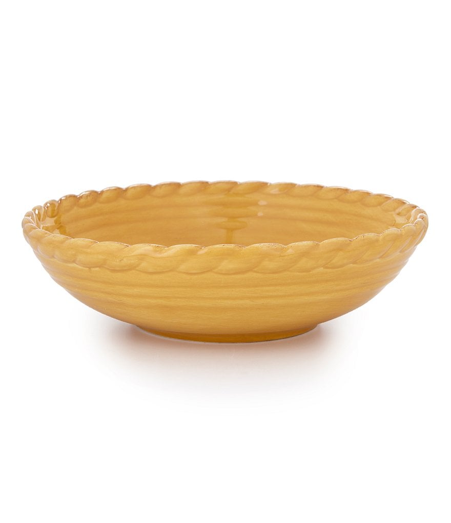 Artimino Tuscan Countryside Rope-Edged Stoneware Soup Bowl