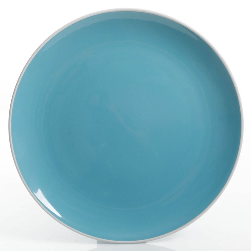 Gibson Home Pandora 12 Piece Ceramic Dinnerware Set in Blue