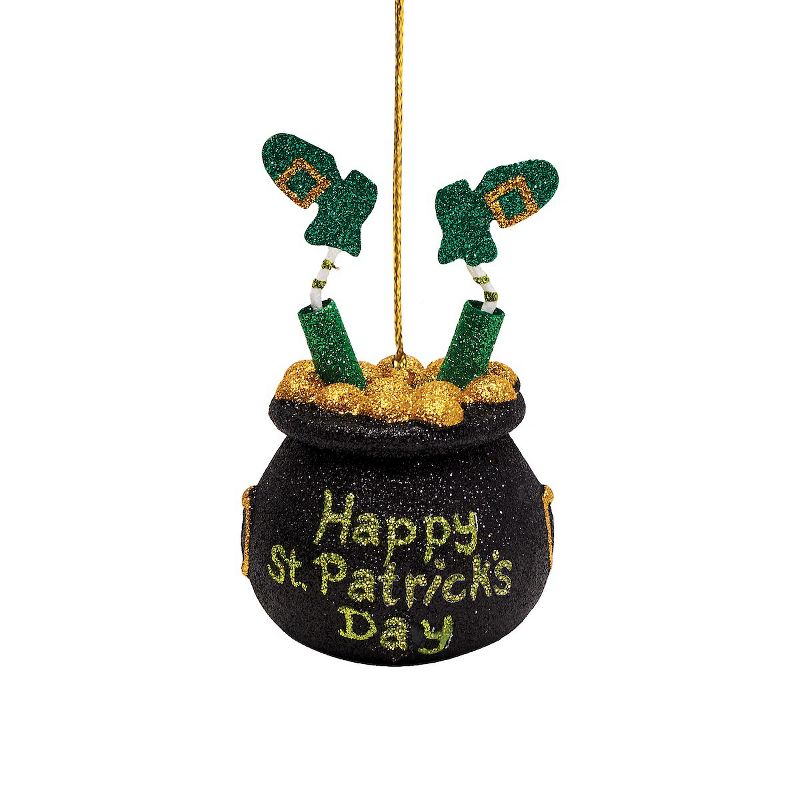 Northlight 3" Irish Leprechaun Hat St. Patrick's Day Ornament - Green/Gold