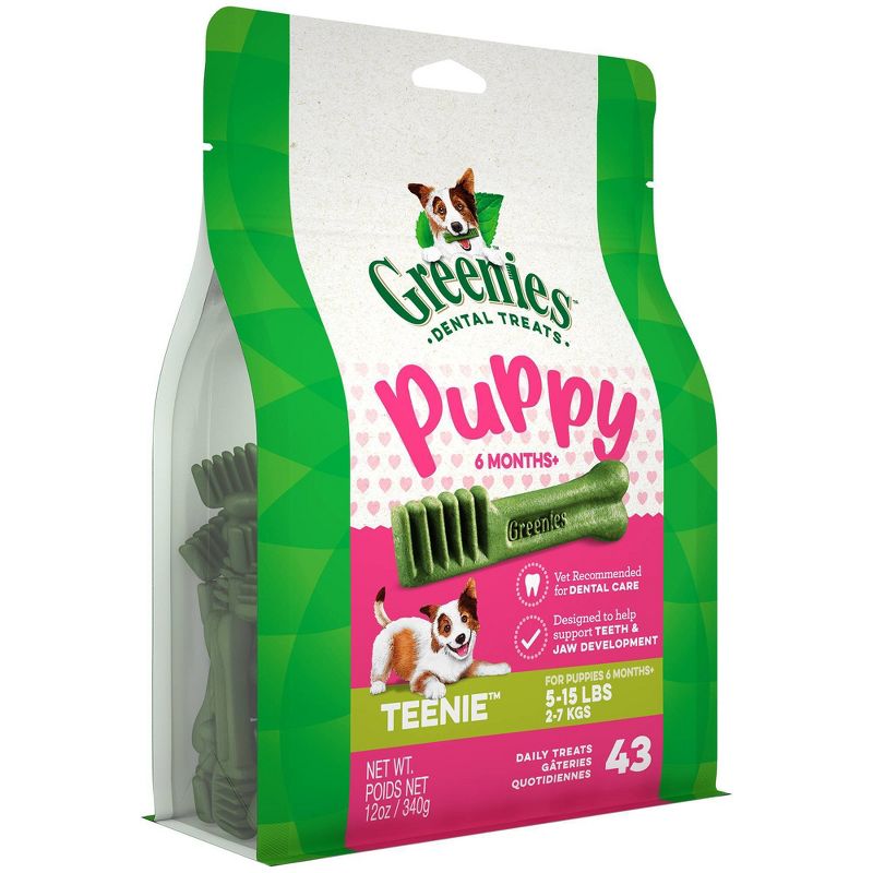 Greenies Puppy Teenie Chicken Dental Dog Treats - 43ct