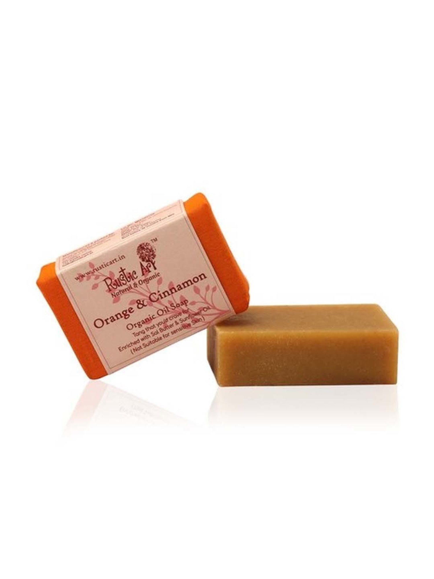 Rustic Art Orange and Cinnamon Soap - 100 gm