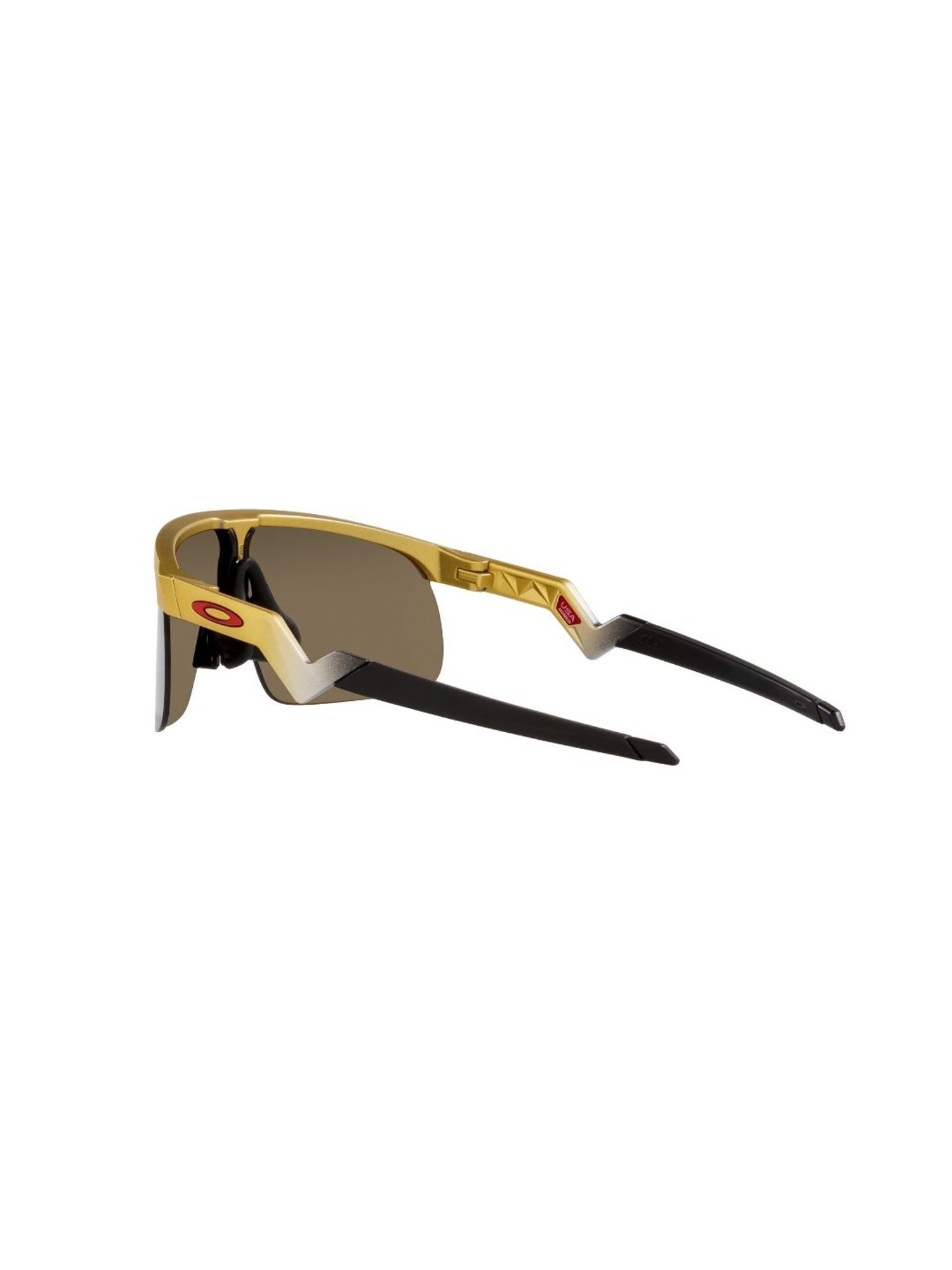 OAKLEY JUNIOR Boys UV Protected Gold Lens Rectangle Sunglasses - 0OJ901090100823